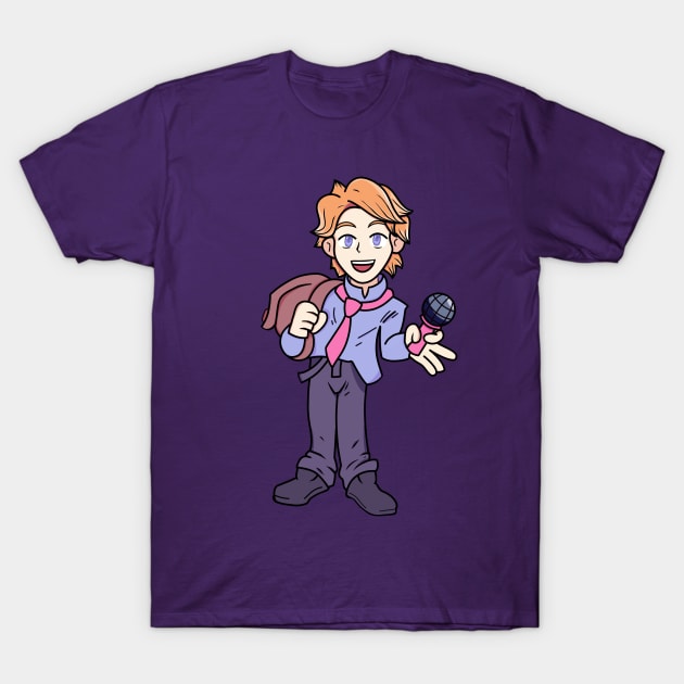 Senpai FNF character T-Shirt by Abrek Art